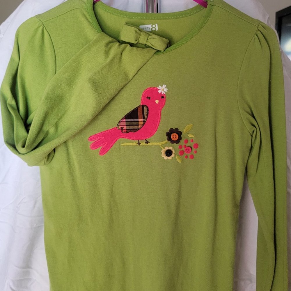 Crazy 8 Hello Fall shirt & skort Set XL/14